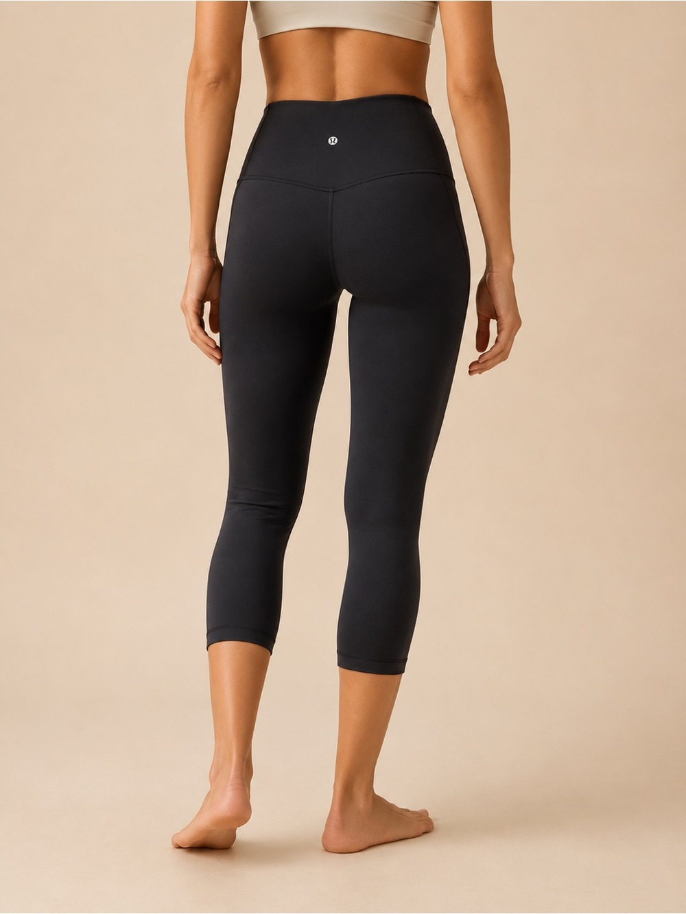 lululemon athletica Black High-Rise Cropped Leggings